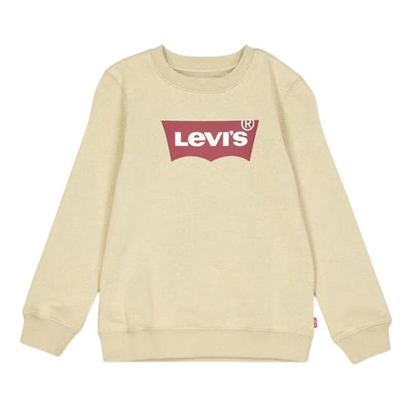 Levis Childrens/Kids Batwing Logo Crew Neck Sweatshirt - Grey/Red - 