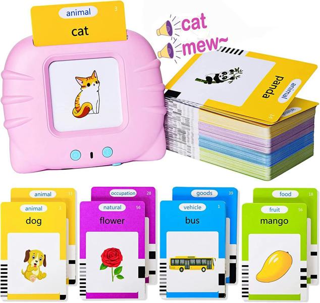 Dyzi Talking Flash Cards Early Learning Toy for Toddlers with 224 Cards