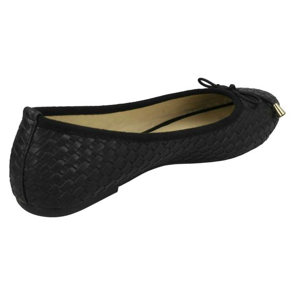 Spot On Ladies Spot On Weaved Design Ballerinas F80381