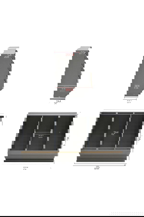 Living and Home 40cm H Double Layer Open Toy Clothing and Bookcase Management Cabinet