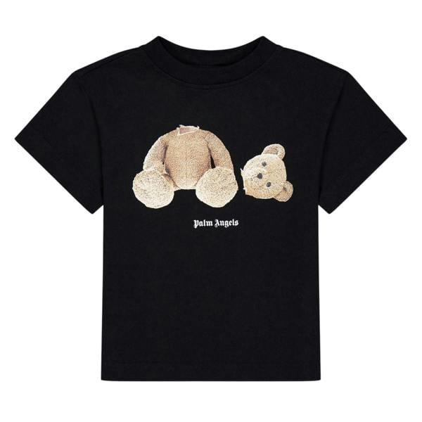 Palm Angels Childrens/Kids Bear Regular T-Shirt - Black/Brown - 