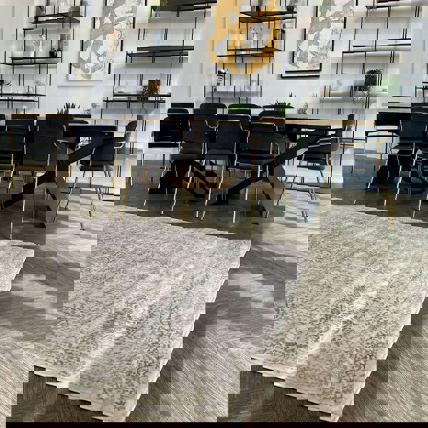 Living Room Rug Vintage Design In Cream