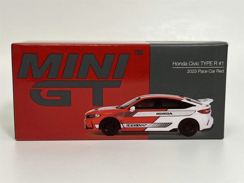 Mini GT Honda Civic Type R #1 2023 Pace Car Red 1:64 Mini GT MGT00686L