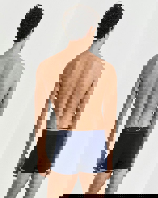 GANT 3-Pack Mens Core Trunks with Logo Waistband - 410 Marine