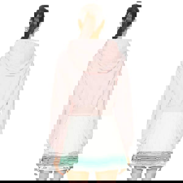 Casablanca Printed Cropped Hoodie Afro Cubism Tennis Club Pale Pink Hoodies