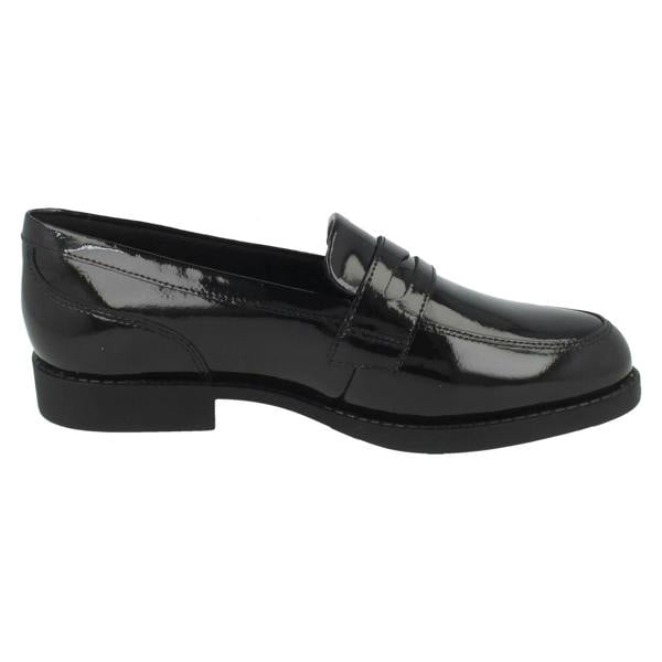 Clarks Girls Clarks Penny Loafer School Shoes Tapa Edge