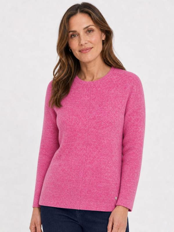 PennyPlain Crew Nk Long Sleeve - Cerise