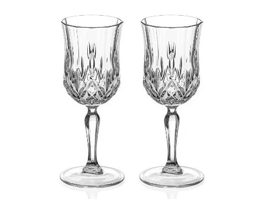 Diamante Dorchester Apertif Sherry Port Glasses - Nick & Nora - Set of 2