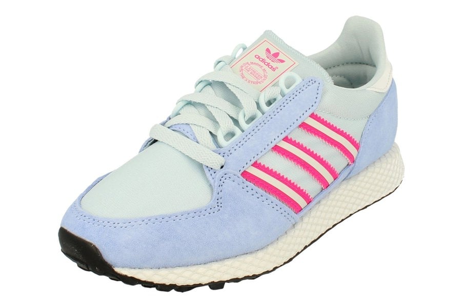 Adidas Originals Forest Grove Womens Trainers Sneakers  EH0321 - Grey Pink Eh0321 - Photo 0
