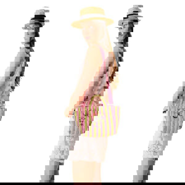 Cath Kidston Stripe Tote Bag - Pink/Green - 