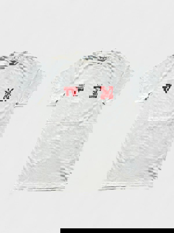 Off White Katsu TV S/S T-Shirt White Red - Supplied FashionOff White