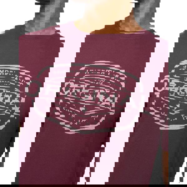 Crosshatch Mens Traptons T-Shirt - Rum Raisin - 