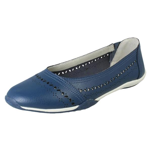 Down to Earth Ladies Down To Earth Slip On Casual Leather Shoes F80575
