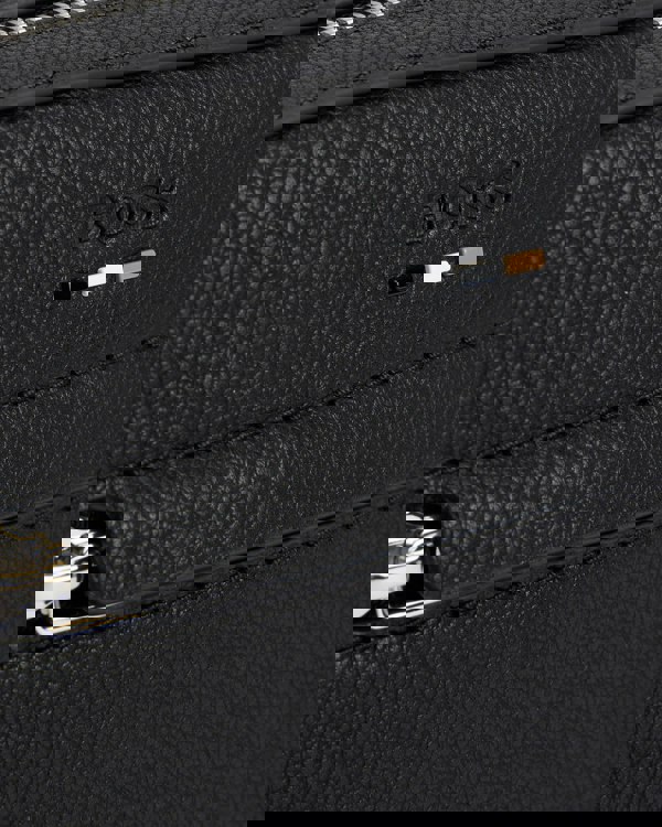 BOSS Orange Ray Mens Reporter Bag with Embossed Logo  - Black 001 - CHO - Designer Mens Shoulder Bags