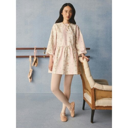 Cath Kidston Womens Floral Denim Stripes Dress - Pink