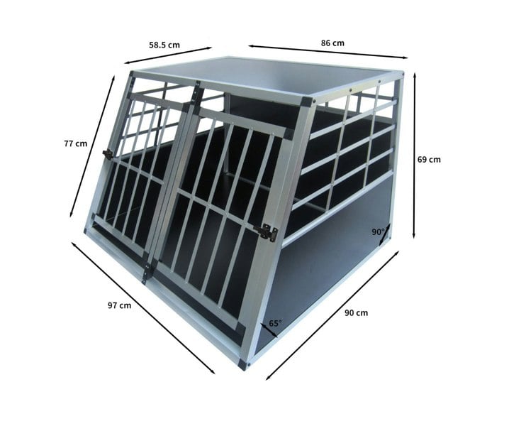 Monstershop Car Dog Pet Crate - Large Double Doors