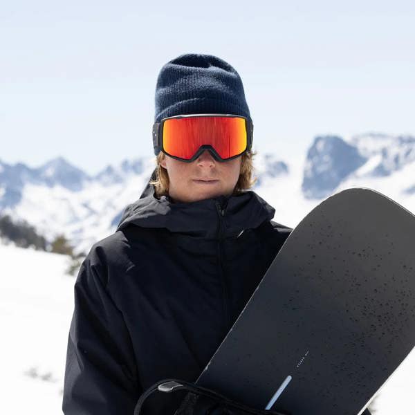Smith Ski Goggles Tribute 0JX/C1 Black Red Sol-X Mirror