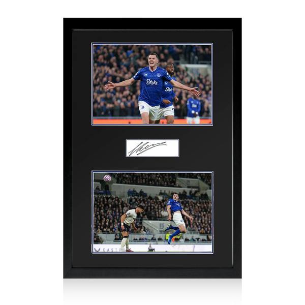 Michael Keane Signed Everton Plaque Iconic Frame