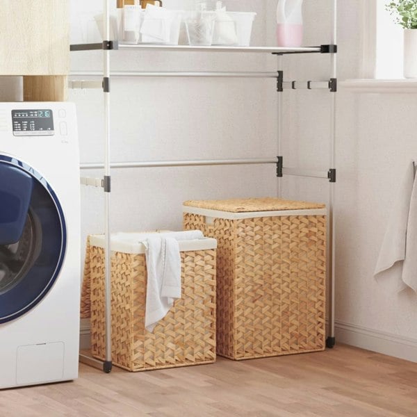 Berkfield Laundry Baskets 2 pcs Water Hyacinth