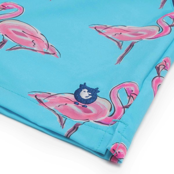 Randy Cow Flamingos - Swim Shorts with Waterproof Pocket