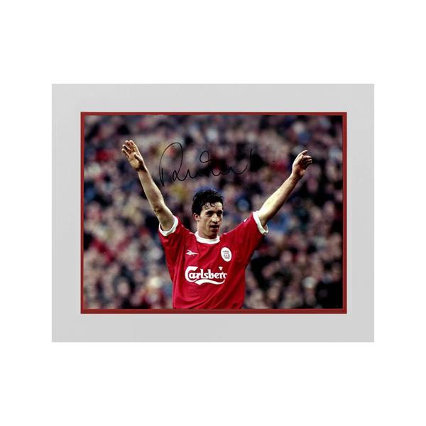 Robbie Fowler Signed Liverpool 16x12 Image Deluxe Mount