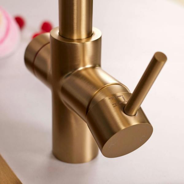 Impromta 4 in 1 Biometric Boiling Water Tap | Brushed Brass Finish