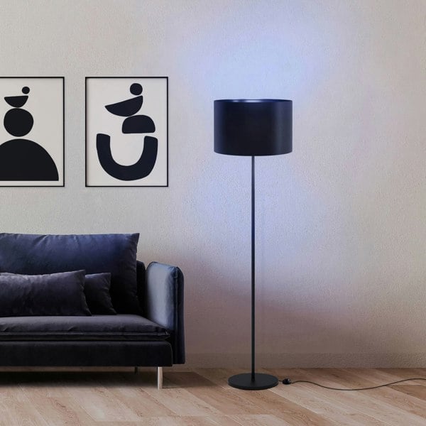 EGLO Maserlo 1 1-Light Black Floor Lamp