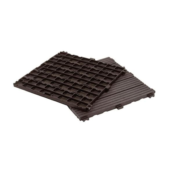 Nicoman Cosmo Garden Patio Cosmopolitan Decking Tiles - Brown - Pack of 10