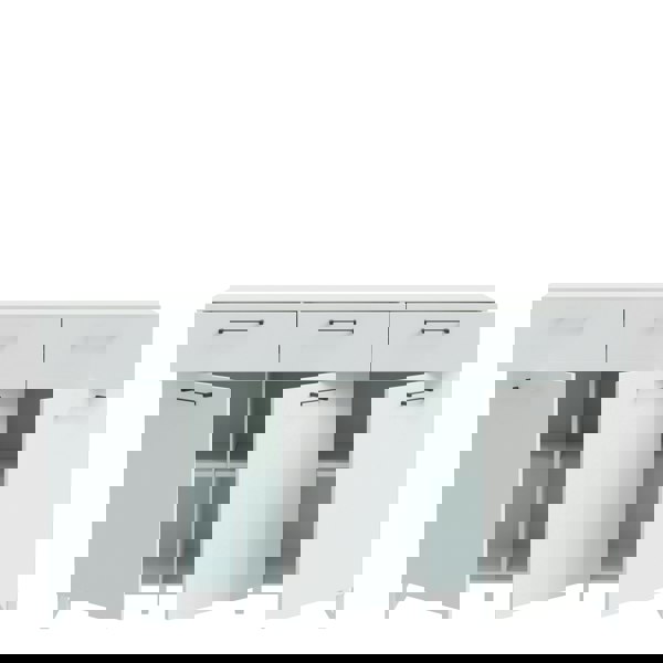 Furniture To Go Sali 3 Door 3 Drawer Chest in Light Grey