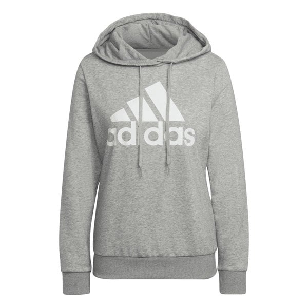 Adidas Girls Essentials Logo Relaxed Fit Hoodie - Grey