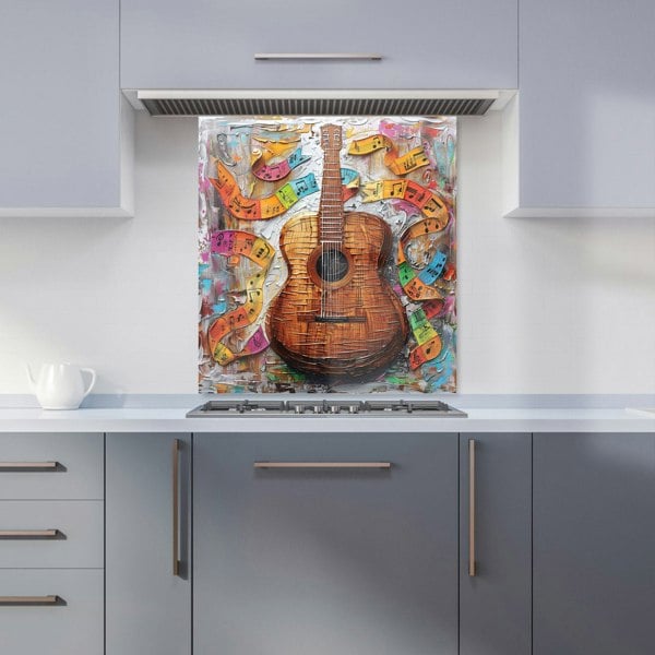 Warren Reed - Designer Melody in Wooden Strings Kitchen Splashback