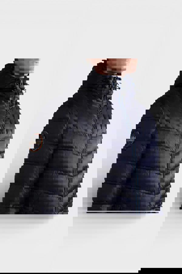 Napapijri Men's Aerons Hooded Padded Jacket Blue Marine