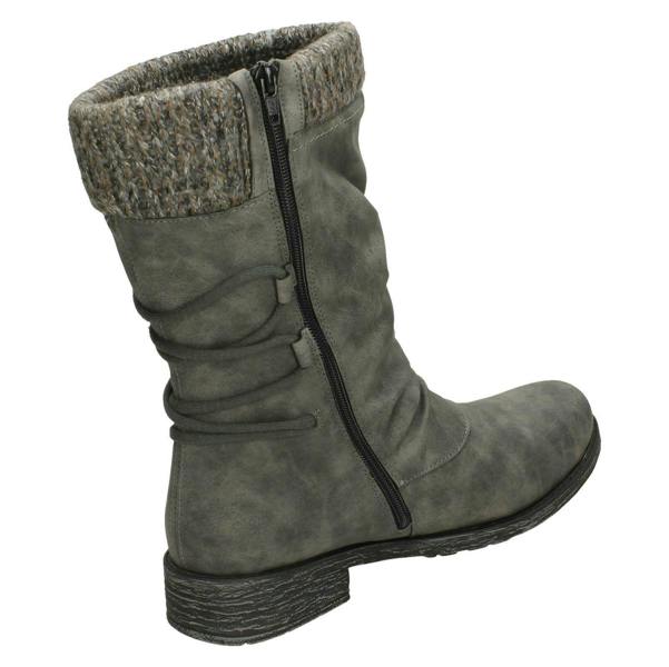 Remonte Ladies Remonte Calf High Lambswool Lined Casual Boots D8070