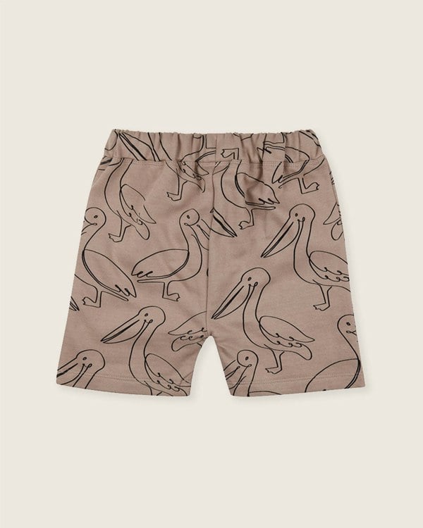 organic cotton Beige Pelican Print Shorts - image 5