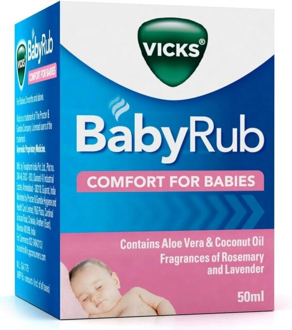 Vicks BabyRub Moisturising Baby Balm, 50g