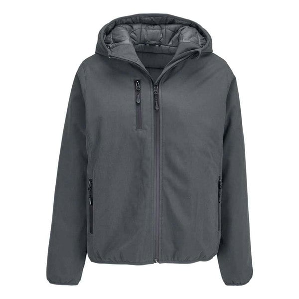 SOLS Womens Falcon Padded Soft Shell Jacket - Charcoal