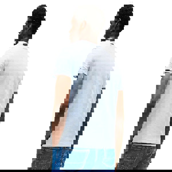 Tommy Hilfiger Slim Logo Embroidery T-Shirt Heathered Blue