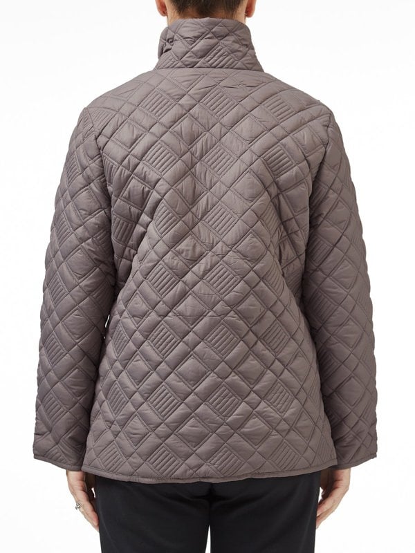 PennyPlain Diamond Quilt Jacket - Mink