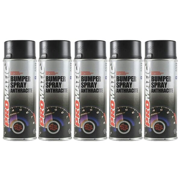 Promatic 5X Promatic Bumperspray Anthracite Spray Paint 400ml