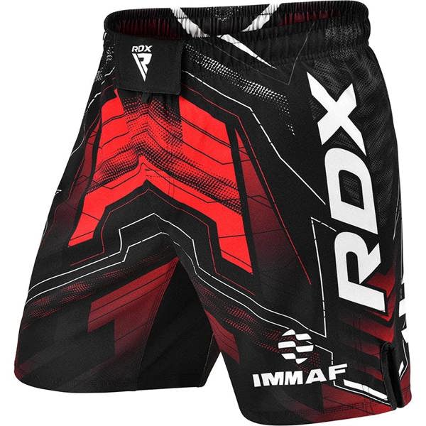 RDX Sports MMA SHORTS IMMAF-1-RED