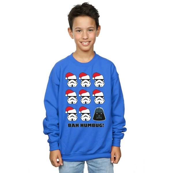 Star Wars Boys Christmas Humbug Sweatshirt - Royal Blue