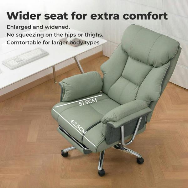 Levede Heavy Duty Executive Office Chair Leather with Pocket Spring Seat No Sagging