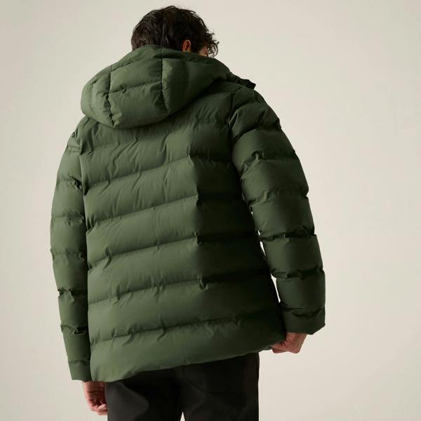 Regatta Mens Altoro Thermal Waterproof Jacket - Dark Khaki/Sunset