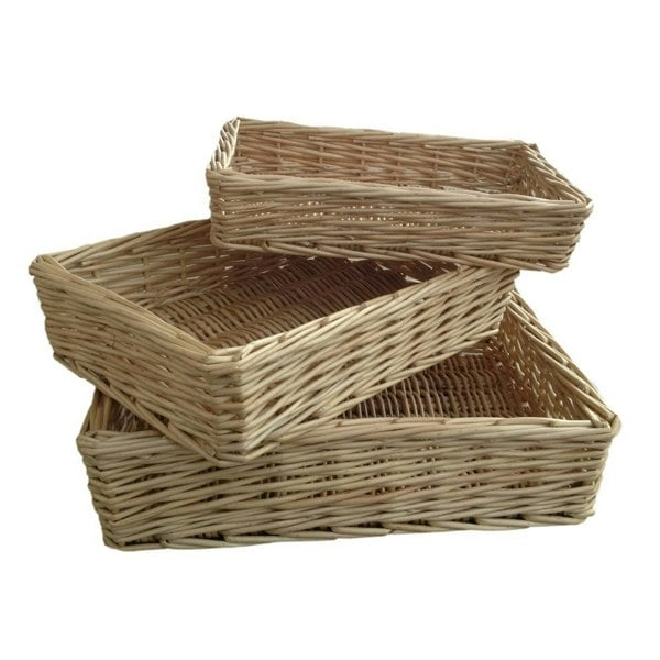 Rectangular Wicker Tray