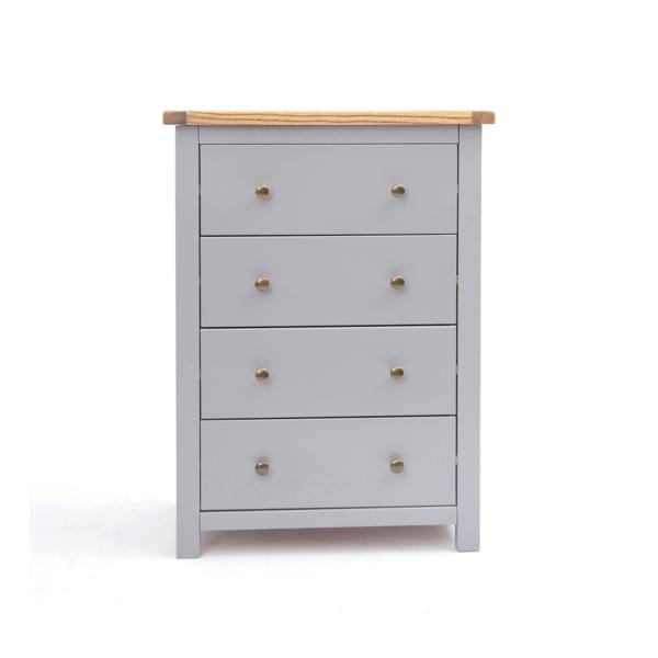 Mirano 4 Drawer Chest of Drawers Brass Knob