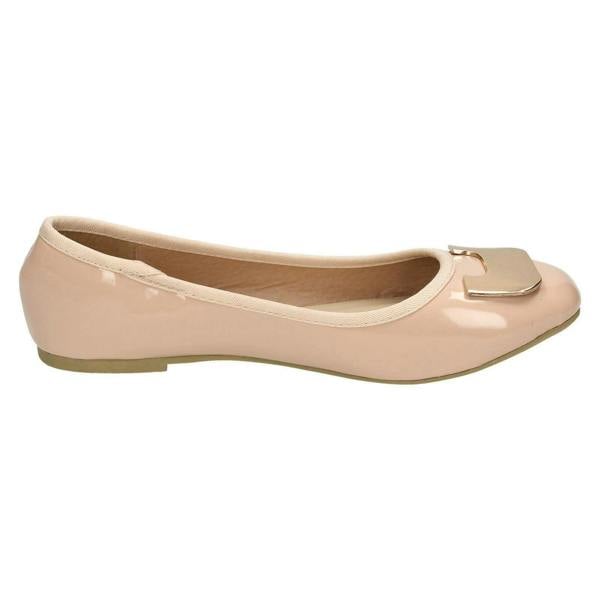 Spot On Ladies Spot On Flat Ballerina Shoes