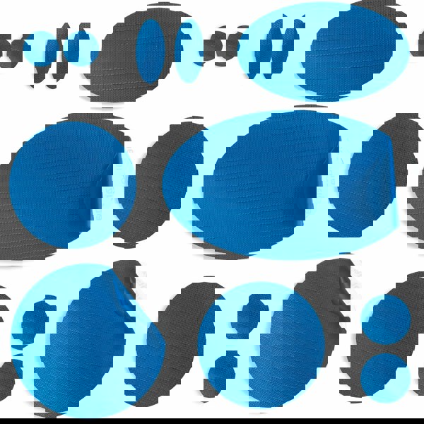 Blue Puffer Jacket Repair Patches | Waterproof, Pre-Cut, Self-Adhesive, Tear-Resistant (11 Pieces)