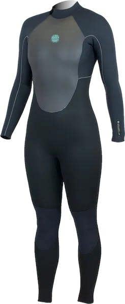 Alder Stealth Women's 5/4mm Back Zip Black Wetsuit