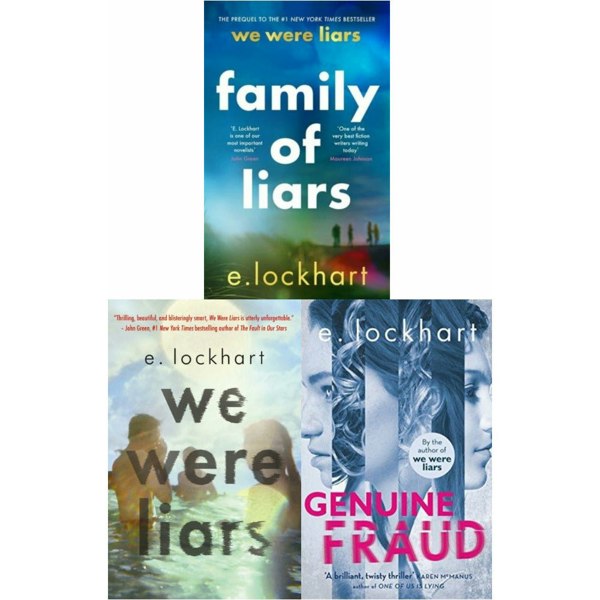 Tiktok Sensation We Were Liars 3 Book Set by E.Lockhart Family of Liars, Genuine Fraud