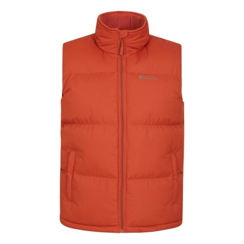 Mountain Warehouse Mens Rock Padded Gilet - Burnt Orange - Burnt Orange - 100% Polyester